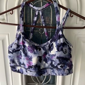 Gaiam Shiva Printed Medium-Impact Sports Bra
MEDIUM, Zen Blue / Worn Once